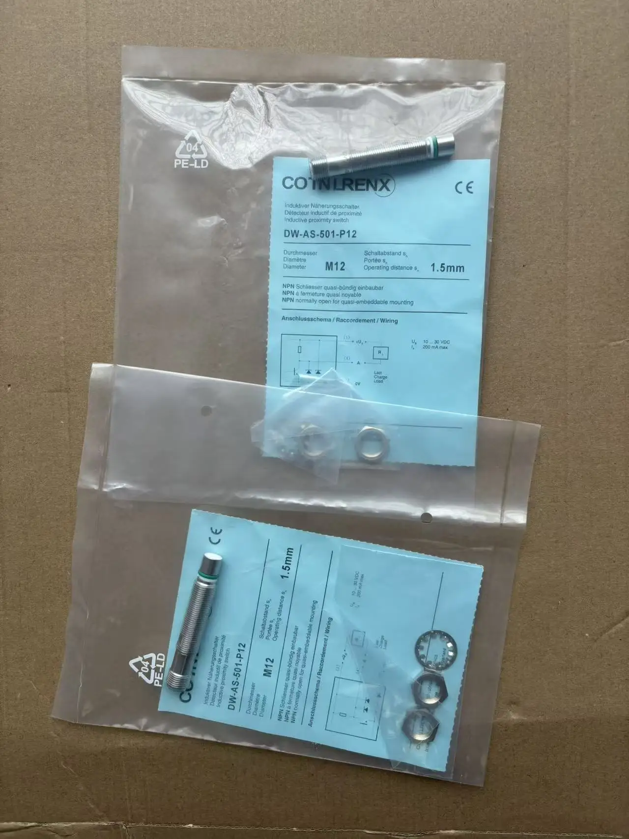 2PCS/LOT High-voltage Proximity Switch Sensor Indutivo DWAS501P12 DW-AD-501 503 50B 50A -P12-625 624 627 630