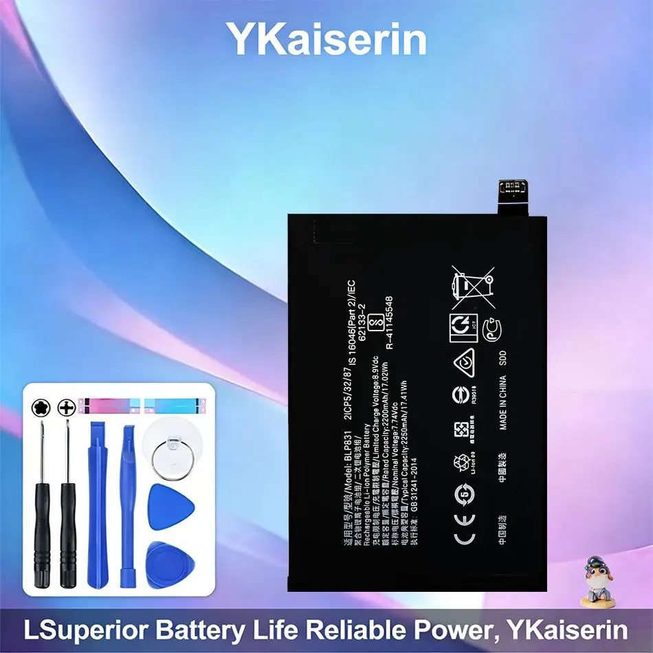 

4500mAh BLP831 Safe For Oppo Find X3 Pro CPH2173 PEEM00 Long-Lasting Mobile Phone Battery