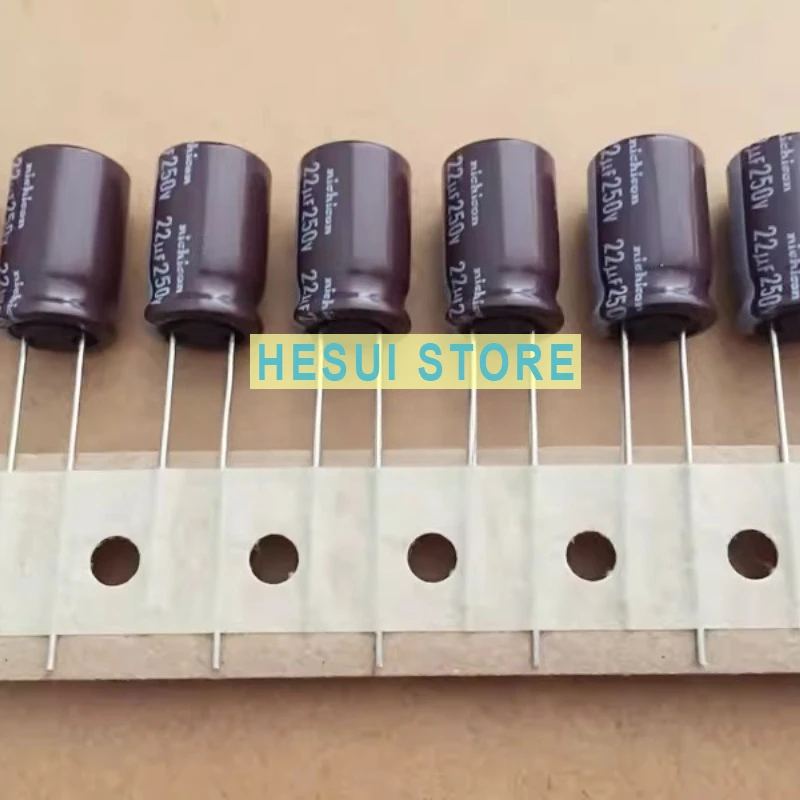 10PCS Electrolytic capacitor 250V22UF 10X16 CY high frequency low resistance 22UF 250V NICHICON