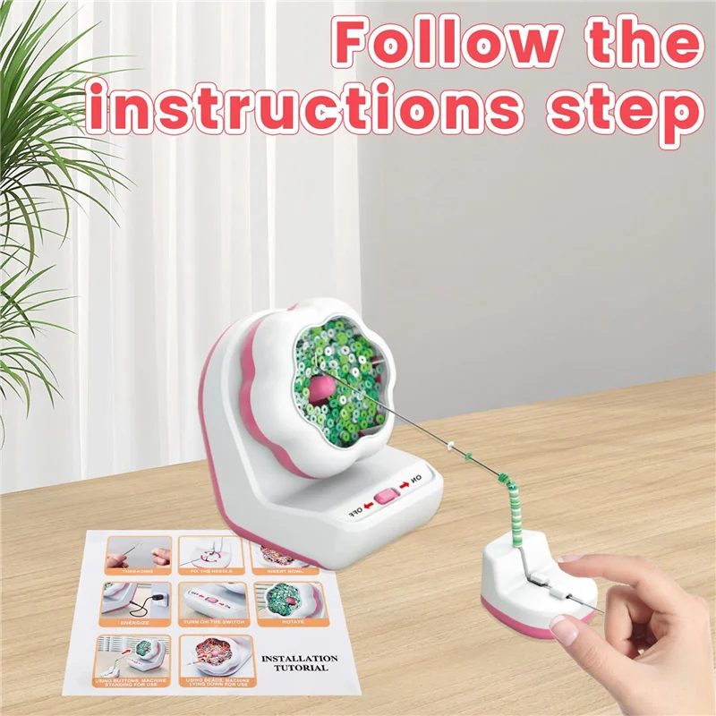 A43T Automatic Beaded Machine Beaded Bowl Electric Bead Spinner Soft Pottery Bead Tool Beaded Machine Durable Easy To Use