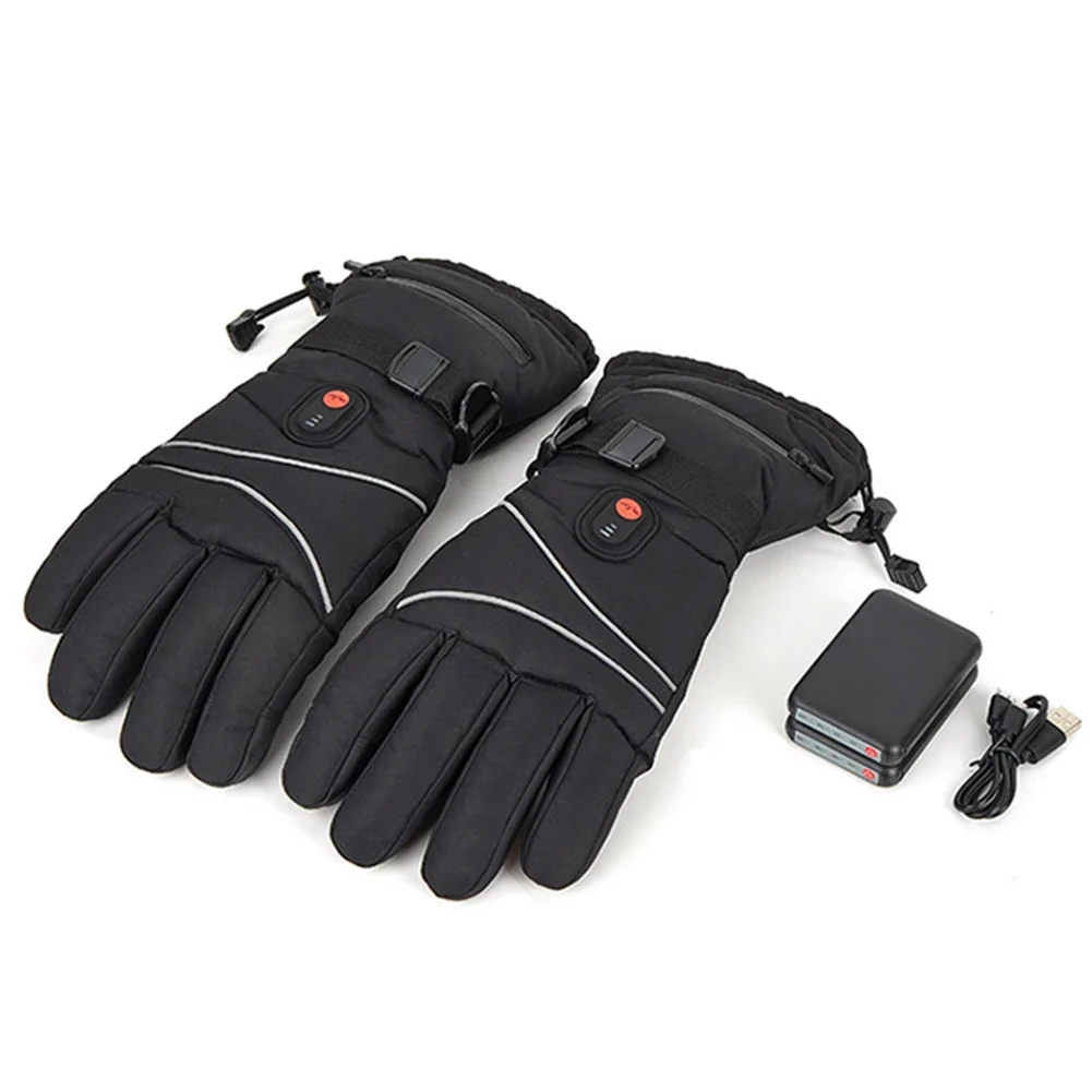 

1 Pair Thermal Gloves Waterproof Electric Heating Gloves Touchscreen Men Women for Ski Cycling for Motorcycle for Sports Hiking