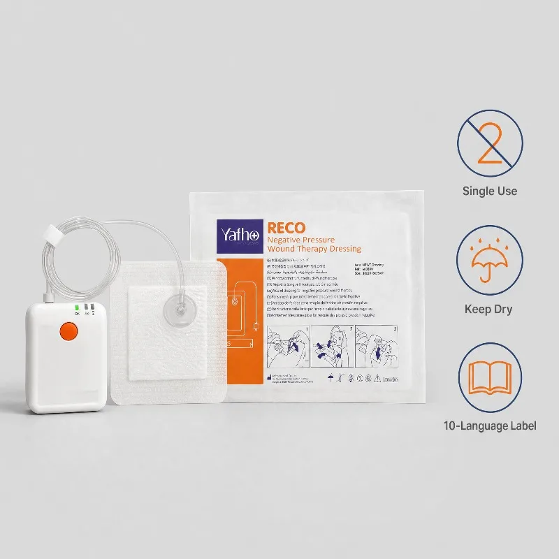 Professional NPWT System Negative Pressure Wound Therapy Pump and Dressing Refills for Clinic Hospital Wound Care