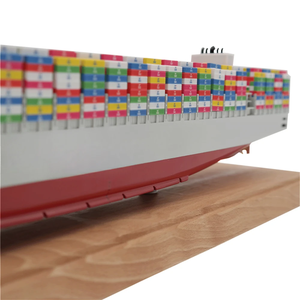 Customized 1:888 Scale Shipping Model 45cm Factory Container Ship for Promotional and Business Gifts