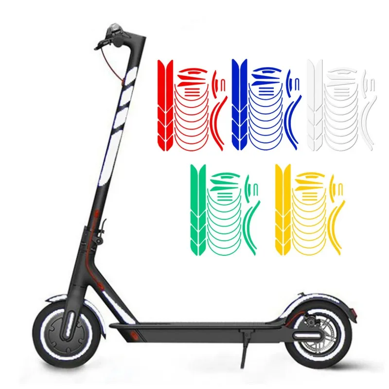 Electric Scooter Wheel Hub Protective Reflective Sticker for Xiaomi M365 Pro 1S PRO 2 Wheel Sticke Parts Scooter Accessories