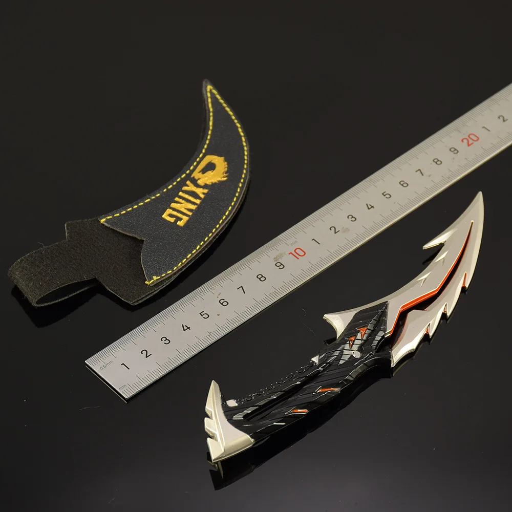 Arma Valorant de 18cm y 7,1 pulgadas, cuchillo Byteshift, juego periférico, espada de Metal, modelo de arma, accesorios, adornos, accesorios de Cosplay, regalos, Juguetes
