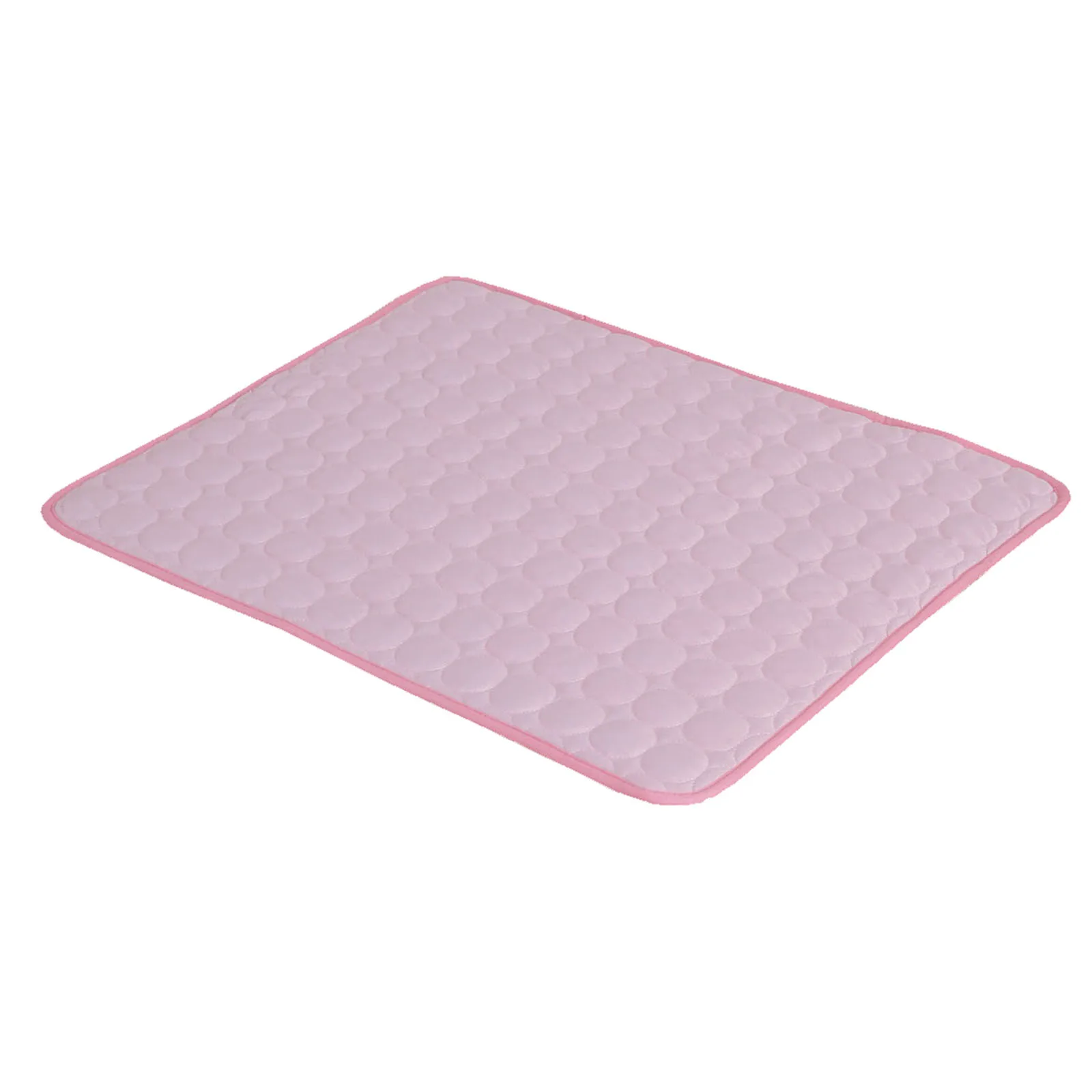 

Pet Cooling Pad Pink Size Breathable Cozy Bed for Dogs Cats Prevent Overheating Ideal for Travel Pet Pad