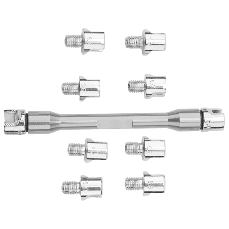 Motorrad Griff Speichenschlüssel 93 Mm/3,7 Zoll CNC Schraubenschlüssel Set 5,0-6,8 Länge Für Die Meisten Motorrad Reifen Reparatur Schlüssel