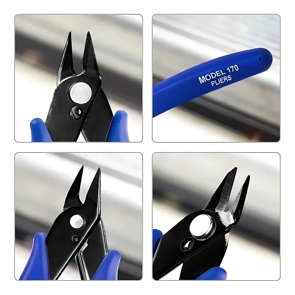 Imagem -03 - Plato 170-diy Alicador Diagonal Eletrônico com Fio Corte Lateral Garras Cortador de Fio Peças de Impressora 3d Ferramentas Manuais Mandíbula Pcs