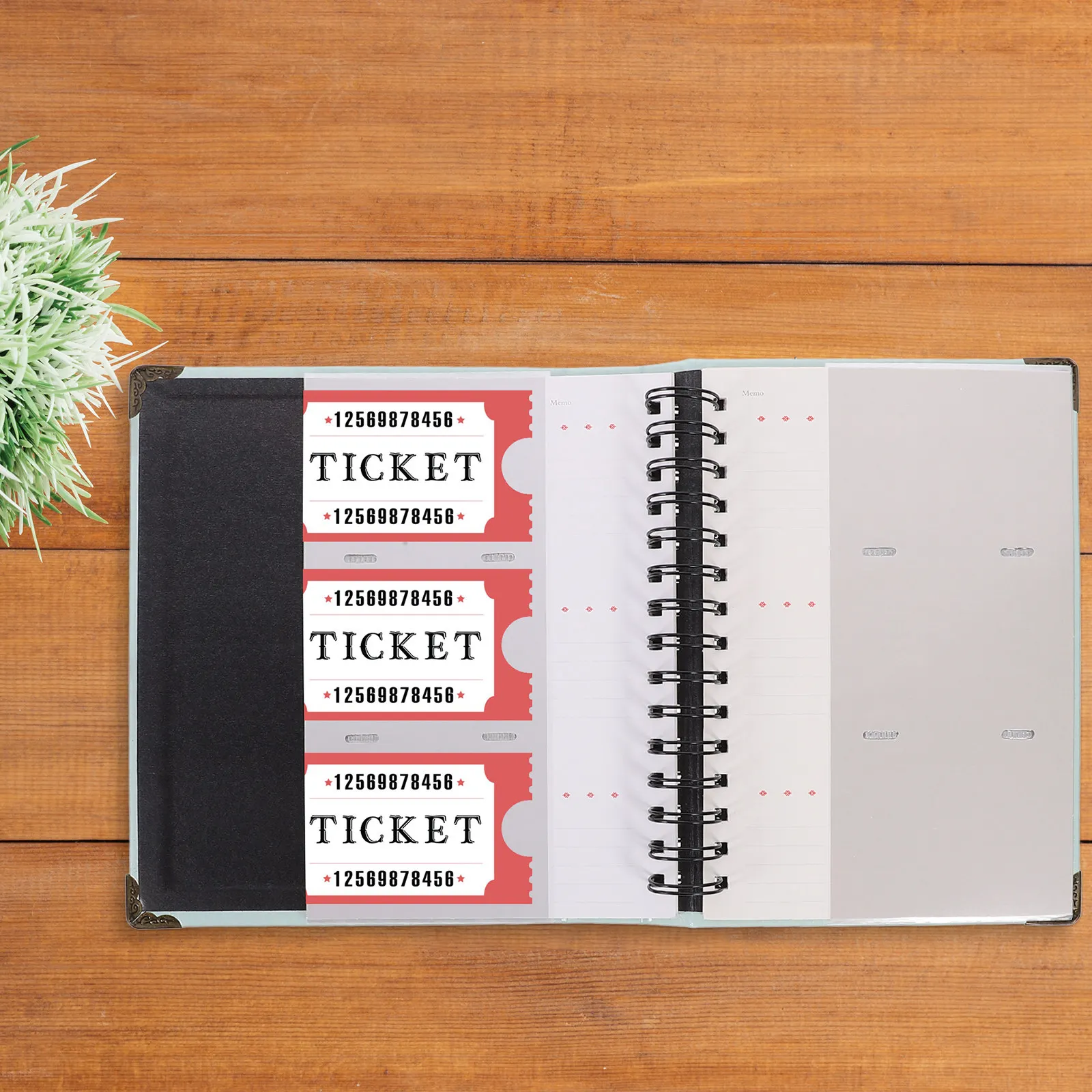 Ticket Bill Collection Book Strong Wear Resistant Receipt Organizer Storage Album Portable Travel Movie Ticket Album view 4