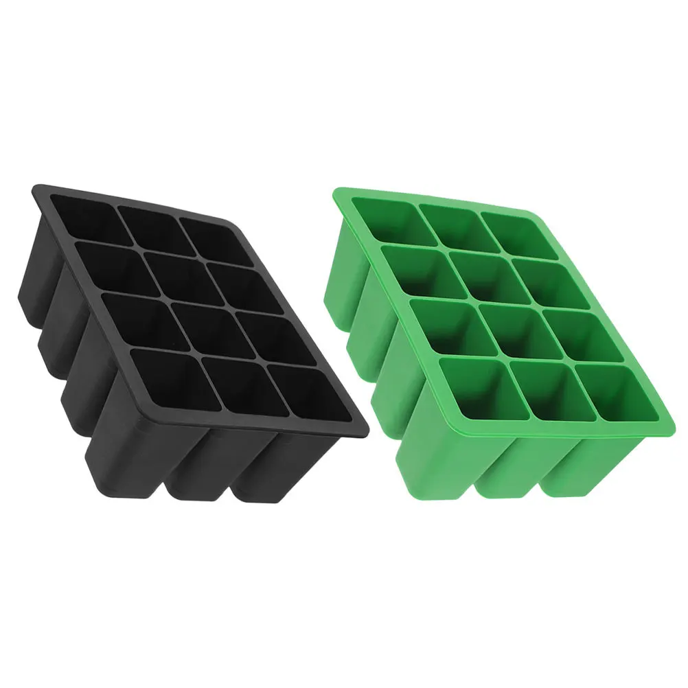 

2Pcs Plant Nursery Tray Strong Non-Deformable Silicone Starting Tray for Greenhouse Seed Propagation Growing Garden Tool