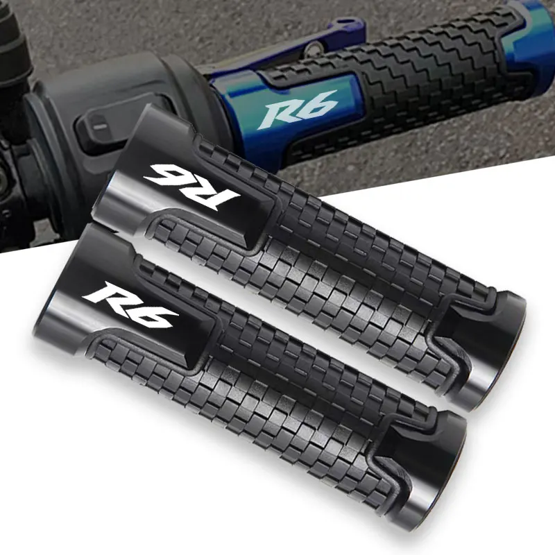 For Yamaha YZFR6 YZF-R6 YZF R6 R6S 1999-2015 Accessories Motorcycle Non Slip Handlebar Grip Throttle CNC Hand Bar Grips