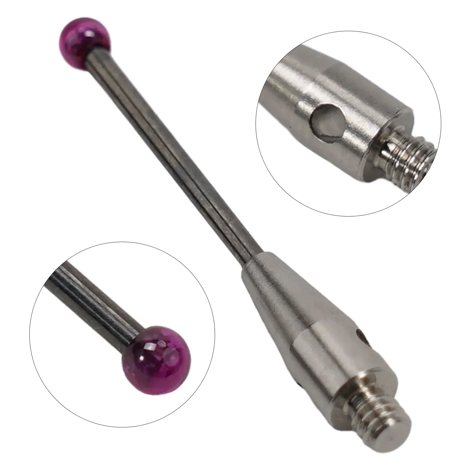 Imagem -02 - Universal Measuring Probe Head m2 Ball Cmm Thread e Cnc Measuring Probe Stylus Point Contact para 3d Tungsten Steel Tool Parts