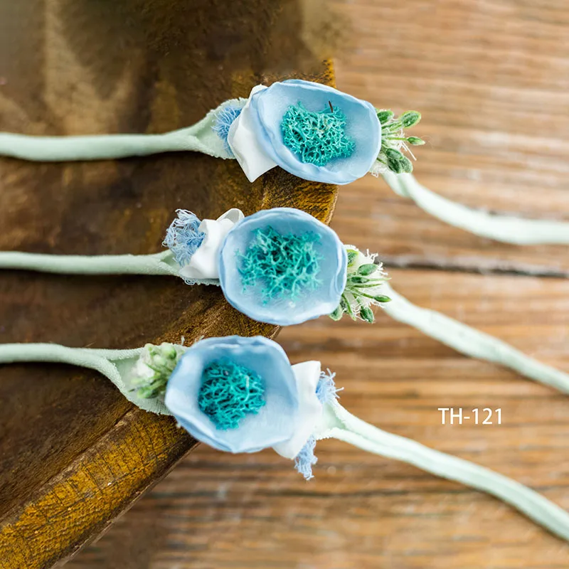 Ajustável Headband Flor Artificial para Recém-nascidos Fotografia, Lua Cheia, Photo Props, Estúdio Tiro, Acessórios do bebê