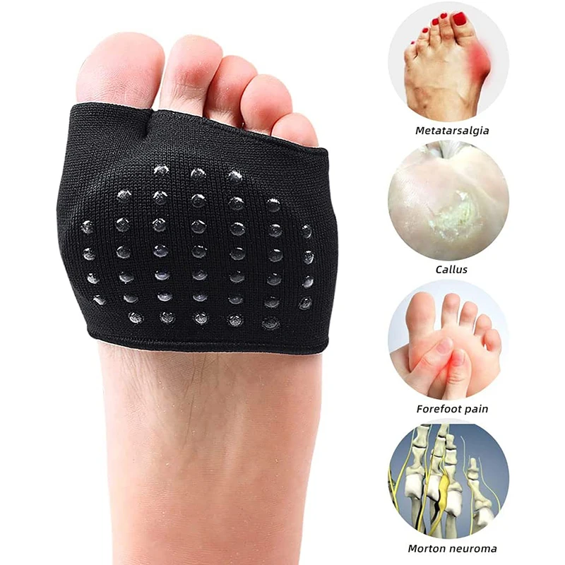 Coussretours de compression pour pieds, coussretours de manchon métatarsien, anti-dérapant, coussin de boule de gel, coussretours doux pour