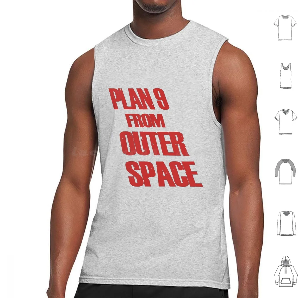 Plan 9 From Outer Space Tank Tops Vest Sleeveless Plan 9 Nine Outer Space Ed Wood Bela Lugosi Johnny Depp Landau Cult Classic