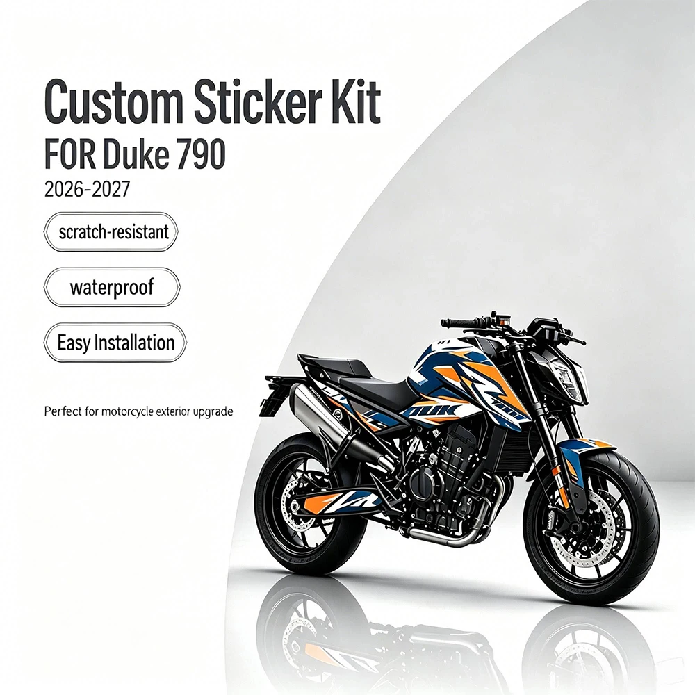 Waterproof Motorcycle Body Decoration Sticker FOR Duke 790 2026-2027 Full-body scratch-resistant protective decal kit ﻿