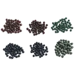 Flexible 50pcs Bead Stopper Silicone Soft Bead Bumper Bean Round Big Game Fishing Set Space Bean Line Set Anti-tangle Bean