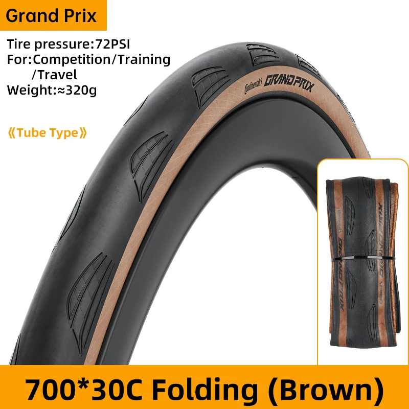 Continental Grand Prix Rennradreifen, pannensicher, schlauchloser/Schlauchreifen, 700 x 25 C/28 C/30 C/32 C, schwarze Chili-Rennradreifen