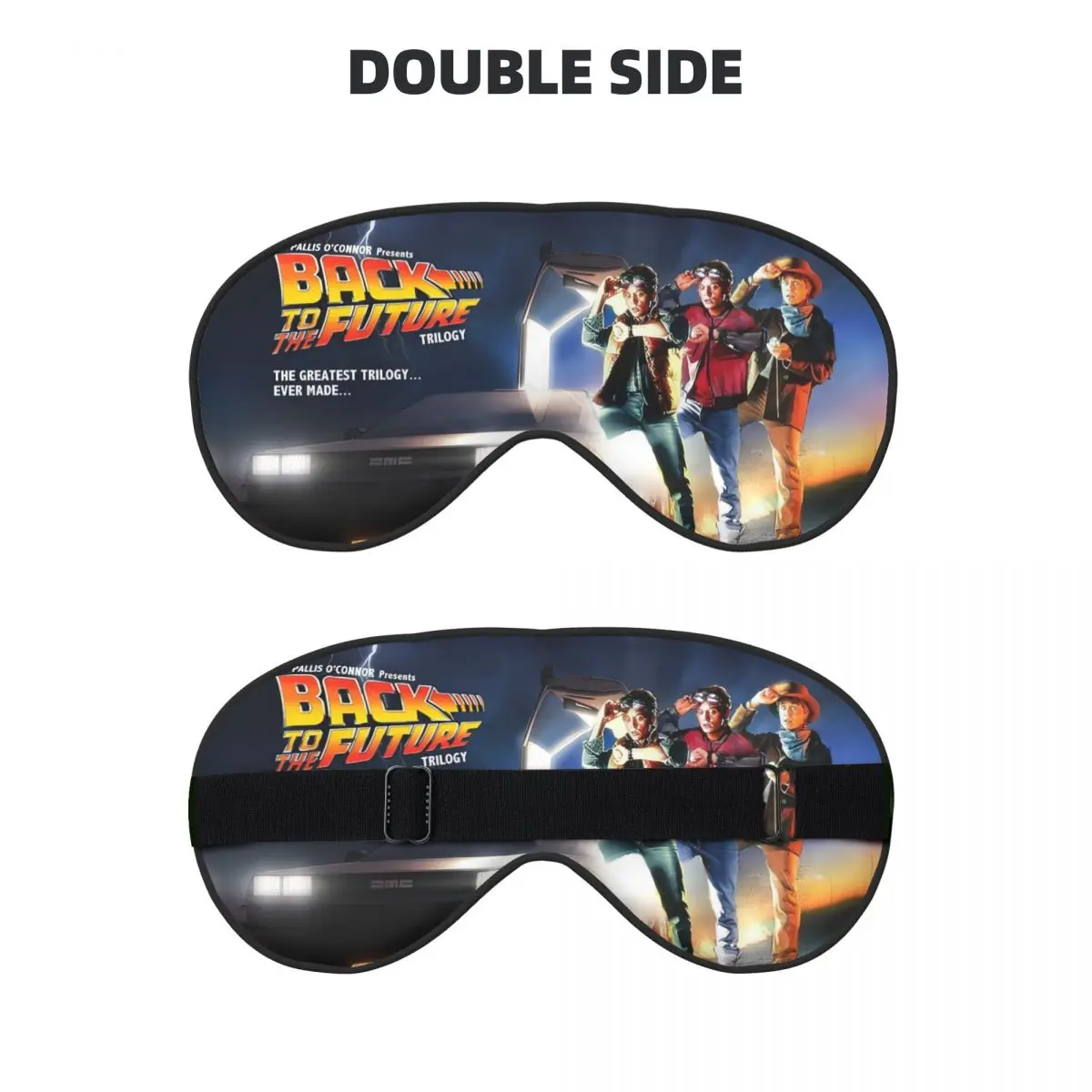 العودة إلى المستقبل قناع عين ناعم النوم الغمامة الخيال العلمي فيلم كوميدي استراحة الغداء الرجال النساء إيباتش قيلولة الصحة العين يغطي