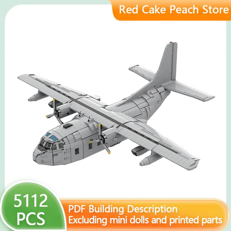 Military Aircraft Model MOC Building Bricks C-123K Fighter Aircraft Modular Technology Gifts Holiday Assemble Children Toys Suit