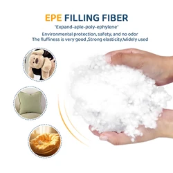 7D PP ๋ฉด EPE ์ฌ์ DOWN-LIKE ์ฌ์ 100g 500g 1Kg ํ์ง ์นํ๊ฒฝ ์ฌ์ ์ถฉ์ ์ฌ DIY ๋ถ์งํฌ ํ๋ฌ