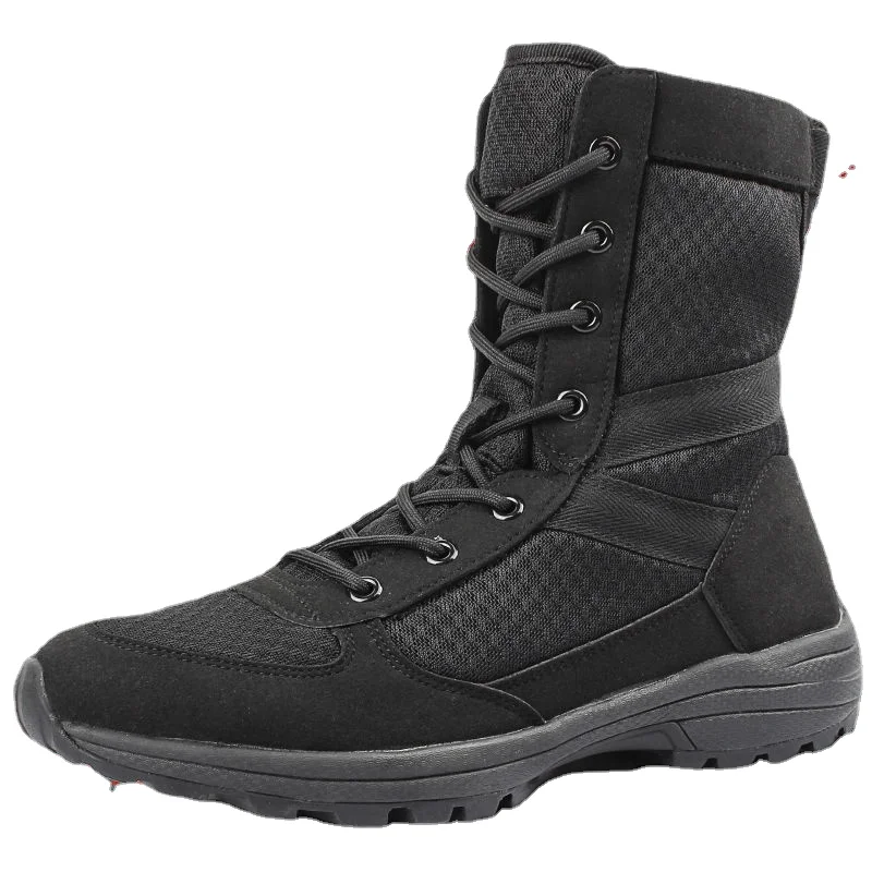 2024 New Men Summer Training High-Top Ultra-Light Breathable Mesh Outdoor Workwear Security Boots