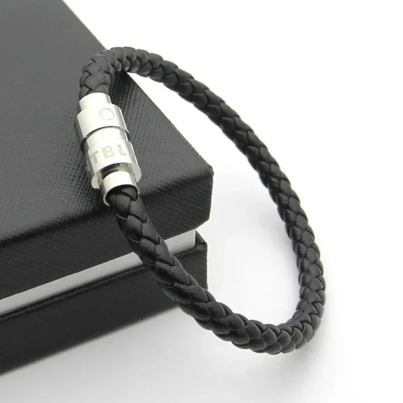 

MB Wholesale Men's Magnetic Clasp Braided Leather Bracelet