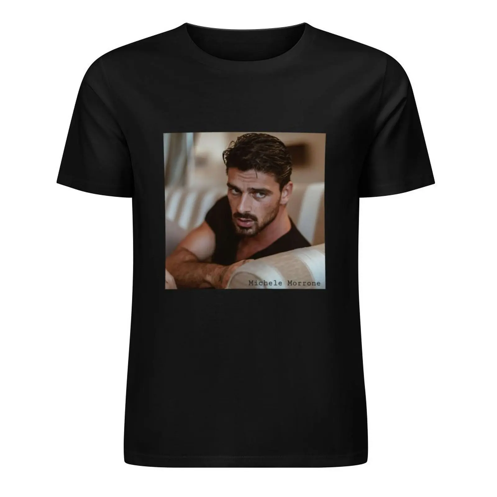 Michele Morrone T-Shirt oversized graphic tee customs design your own black t-shirts for men