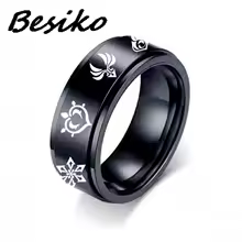 Anti Anxiety Rotateable Stainless Steel Ring