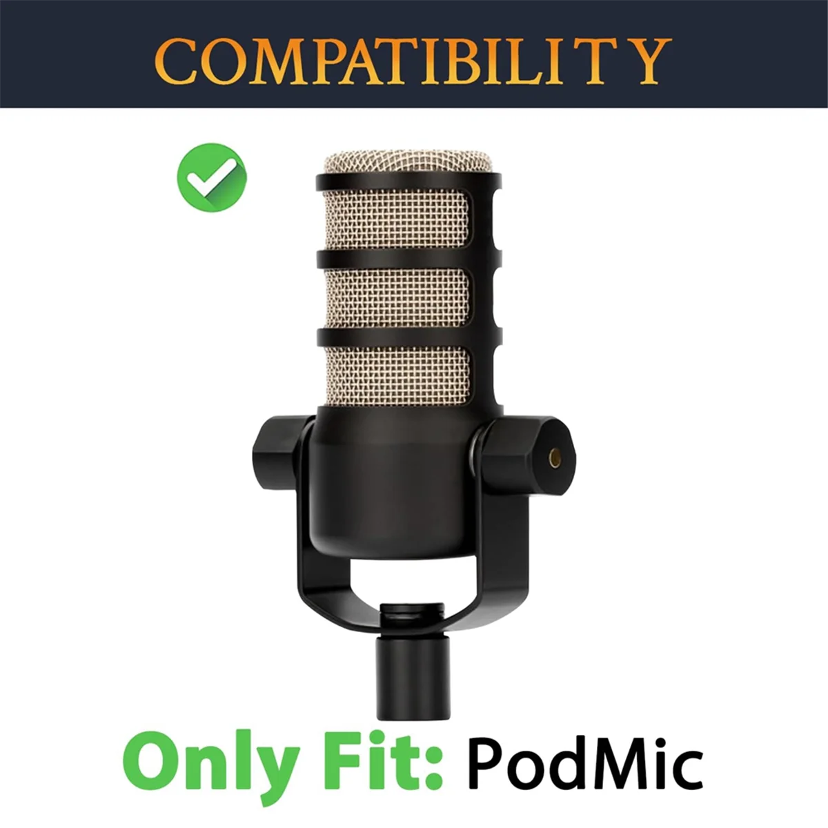 مرشح ميكروفونات جديد 3C-2Pcs للبث الديناميكي القلب PodMic، غطاء ميكروفون واقي رغوة الزجاج الأمامي