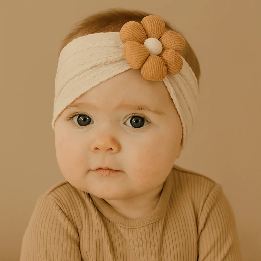 Mode Bogen Baby Stirnband Blume Turban Säuglings Haarband Koreanischen Stil Haar Zubehör Elastische Haar Hoop Kinder