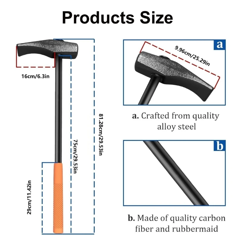 Motorcycle Truck Tire Hammer Bead Breaker for Quick Tire Changes and Fixes Professional Commercial Use Maintenance Tool