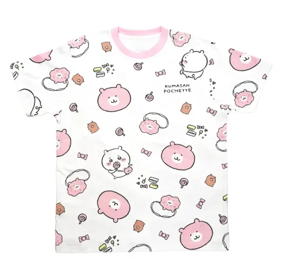 Chiikawa ist überall hier! Weiche, niedliche Cartoon-3D-Print-T-Shirts für Erwachsene Paare, Sportliche Freizeitkleidung, atmungsaktiv, kurze Ärmel, Familien-Matching – Detail 5