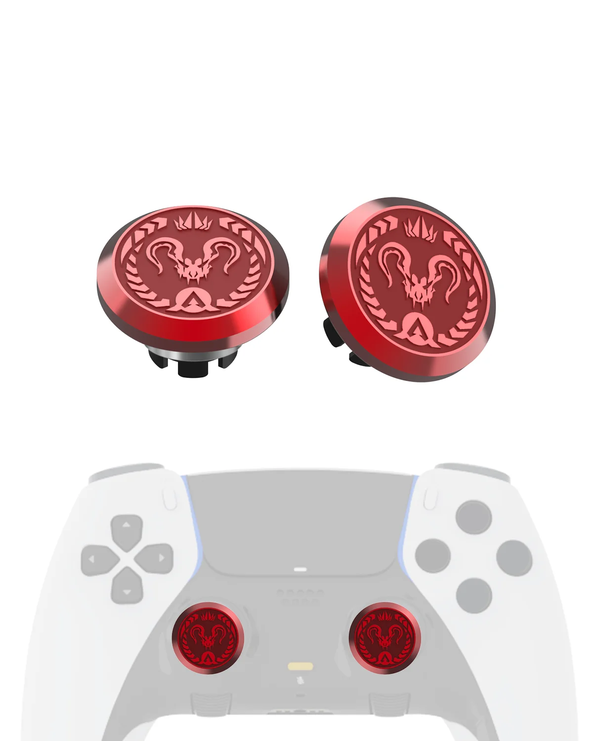 Metal Thumb Stick Suitable for PS5 Edge Controller Joystick, 2-Piece Customized Thumb Stick Handle Joystick Replacement Kit