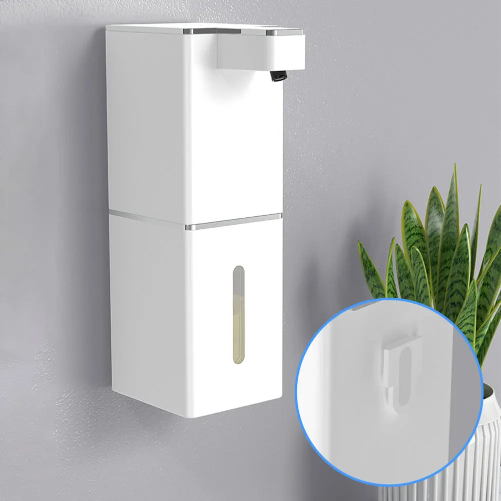 Dispenser di sapone liquido con sensore automatico da 400 ml Dispenser di schiuma liquida Touchless Sapone in schiuma per lavamani automatico per accessori da bagno