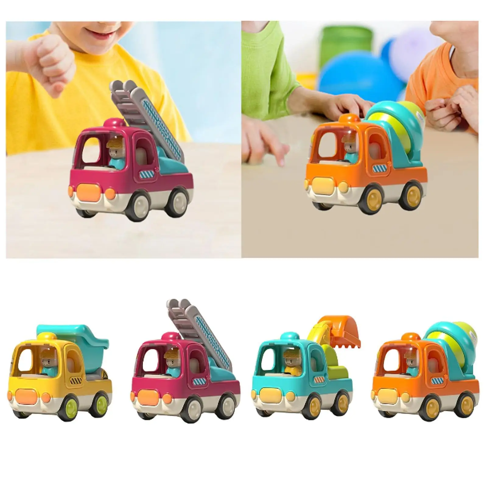 

Inertia Car Toy Friction Powered Toy Truck for Children Boy Girls Present