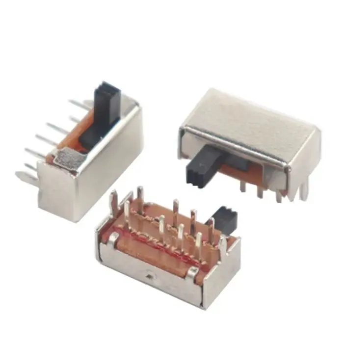 【50-10PCS】SK23D07 8Pin 3 Position 2P3T DP3T Miniature Slide Switch Side Handle High 4mm SK23D07VG4