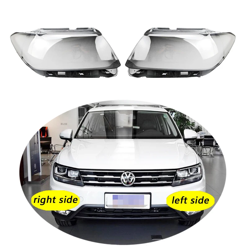 

Use For Volkswagen VW Tiguan 2017-2020 Transparent Headlamp Cover Lamp Shade Front Headlight Shell Lampshade Lens shell