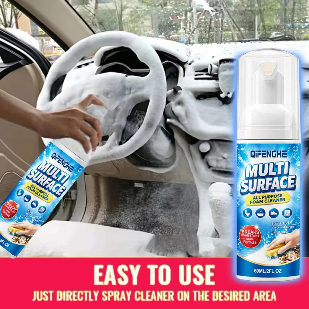 Leather Cleaner Interior - Multifunctional Foam Cleaner Car Interior Stain