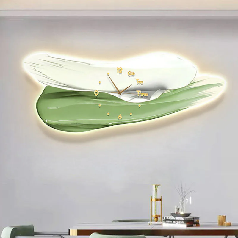 

Design Bedrooms Wall Clocks Modern Led Living Room Digital Luxury Creative Clock Wall Restaurant Reloj De Pared Home Decoration