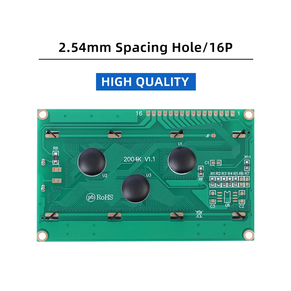 Luz vermelha letras pretas 2004k módulo lcd de caracteres 4x20 4002 16pin interface módulo controlador st7066u display de cristal líquido