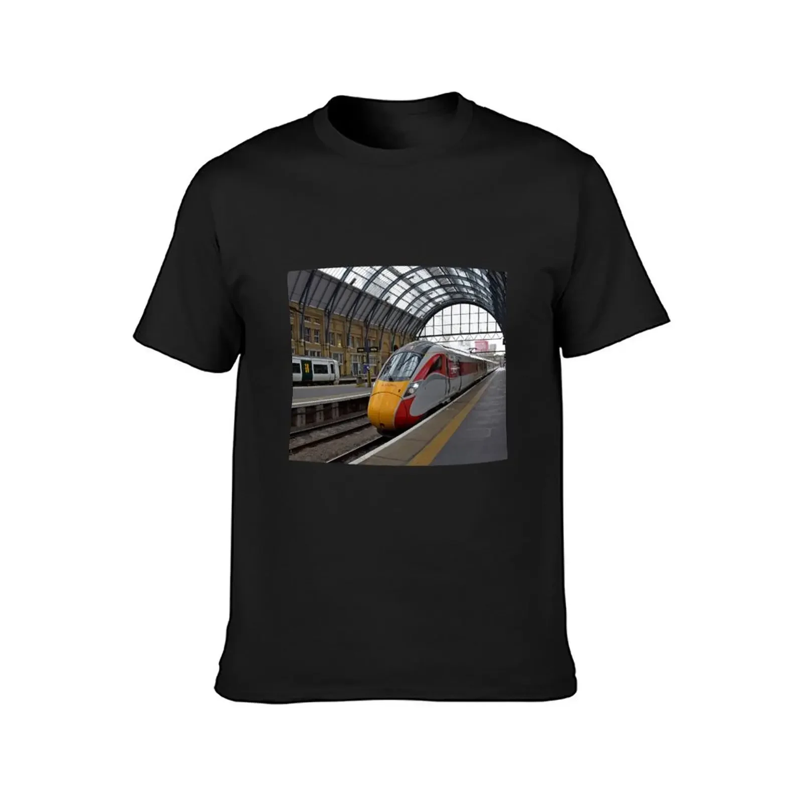 LNER Azuma train at Kings Cross T-Shirt animal prinfor boys heavyweights plus sizes mens shirts graphic tee