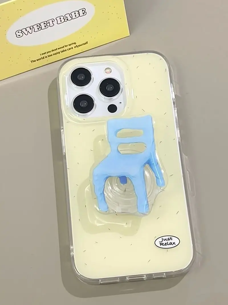 Blue Stool Phone Ca…