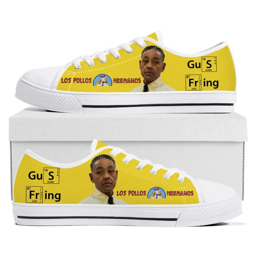 

LOS POLLOS HERMANOS низкие кроссовки мужские женские подростковые парусиновые кроссовки высокого качества Gustavo Gus с бахромой обувь на заказ