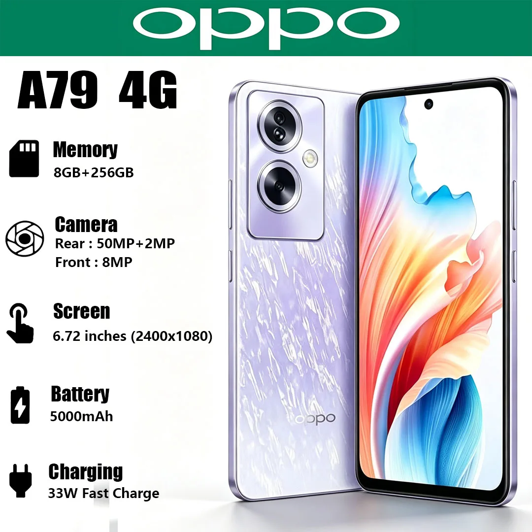OPPO A79 5G: Câmera 50MP, Tela 90Hz, Bateria 5000mAh
