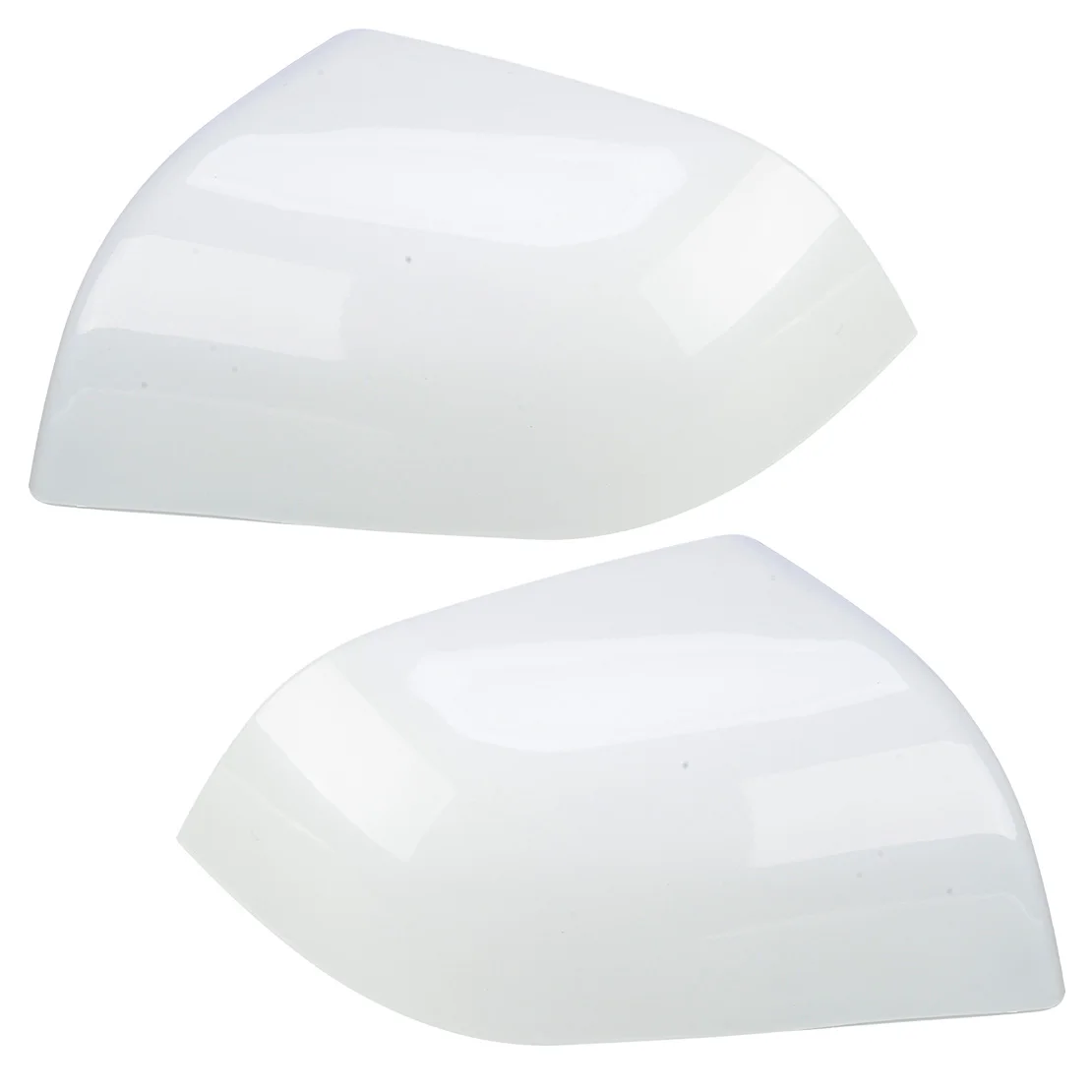 Clip-on 1 Pair Car Front Side Rearview Mirror Casing Covers Caps Fit For Tesla Model 3 2017 2018 2019 2020 2021 2022 White ABS