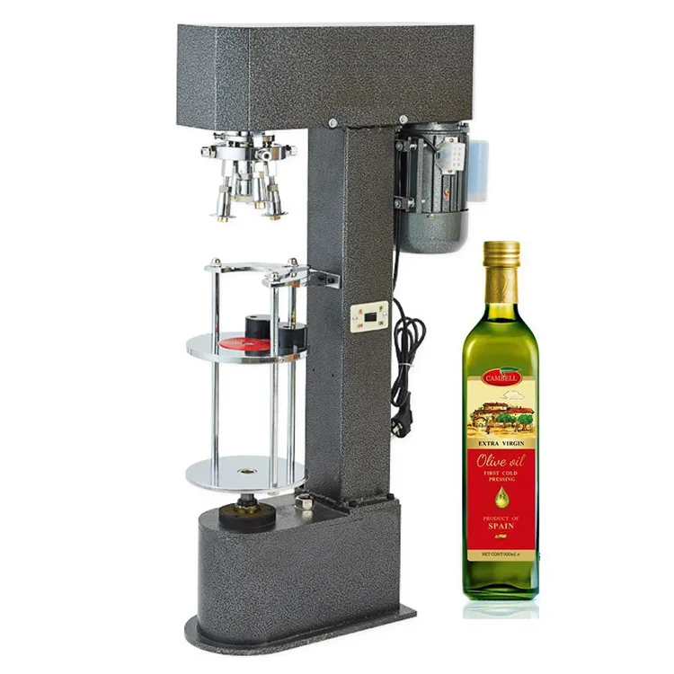 Aluminum Cap Sealing Machine Glass Bottle Screw Capping Automatic Close  Small Supplier Closer Metal Cap Ropp Locked