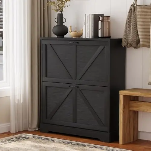 Farmhouse Shoe Cabi…