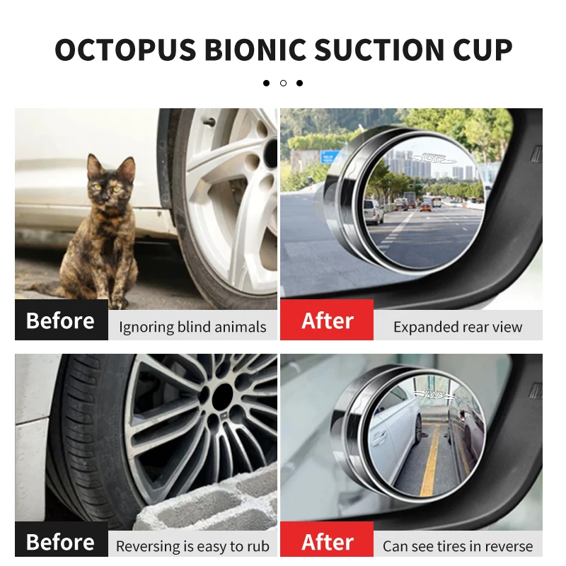 Car Auxiliary Blind Spot Mirror HD Convex Rearview Mirror For MINI R56 F54 F57 R70 JCW F60 F55 John Cooper Works - view 2