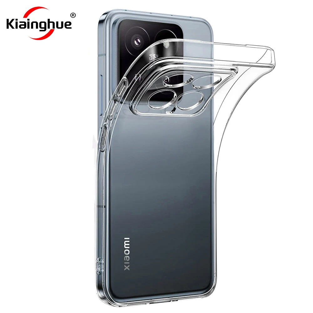 Ультратонкий силиконовый мягкий чехол для Xiaomi 14 14T 13 13T 12 12X 12S 12T Pro Lite, ультрапрозрачный противоударный чехол